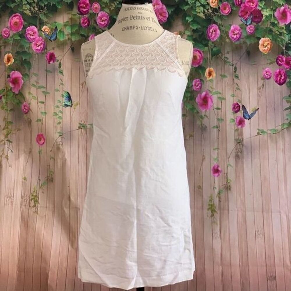 Ann Taylor Loft Linen Sleeveless Dress Small 🌺